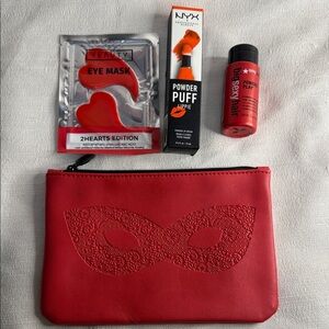 Ipsy Red Mask Cosmetic Bundle